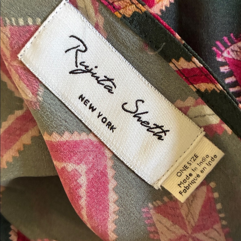 NWOT Elegant Pink & Gray Flowy Maxi Dress- one size fits all - Picture 3 of 9